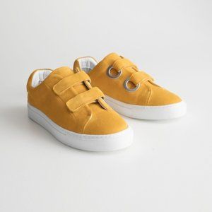 & OTHER STORIES Duo Scratch Strap Sneakers, Sz 9